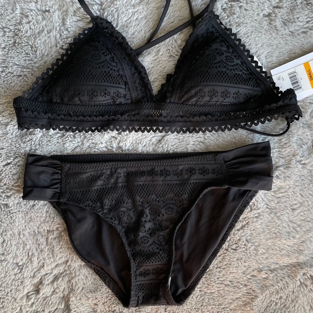 PRICE DROP!! Sexy Black String Bikini by Becca - NWT, Small